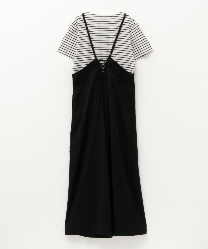 NAVY  リネンライクサロペットアンサンブル キッズ商品画像-2