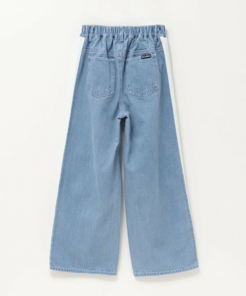 RICH MIX  デニムサイドラインワイドパンツ キッズ商品画像-2