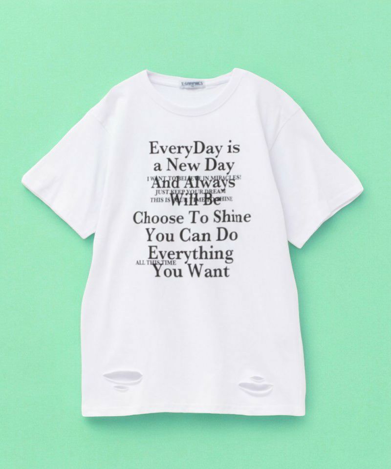 T-GRAPHICS ダメージビッグTシャツ キッズ ネコポス 対応商品商品画像-1