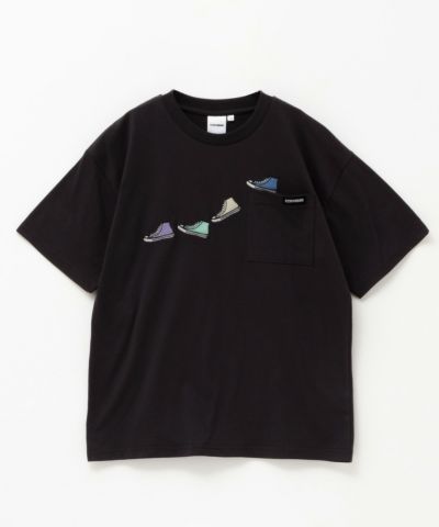 CONVERSE ポケット付き刺繍Tシャツ キッズ ネコポス 対応商品