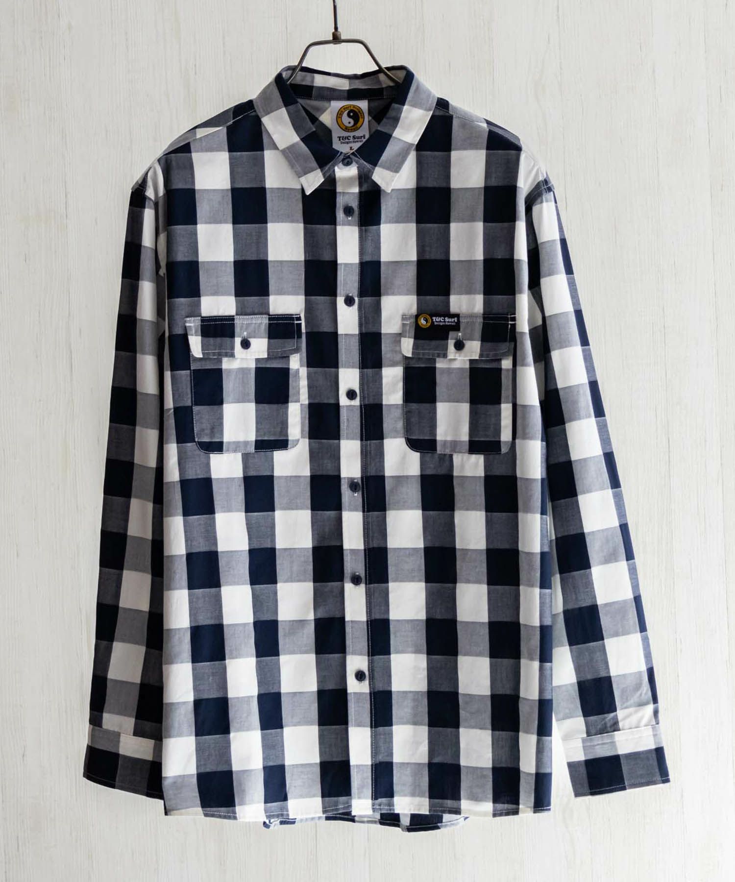 T&C Surf Designs ブロックチェックシャツ メンズ商品画像-1