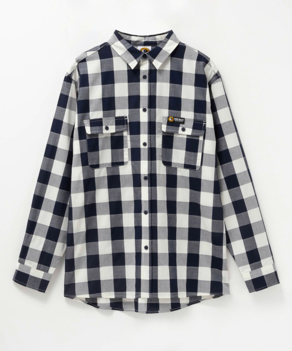 T&C Surf Designs ブロックチェックシャツ メンズ