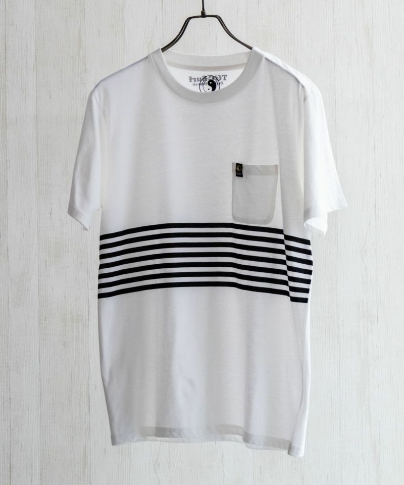 T&C Surf Designs チェストボーダーショートスリーブTシャツ メンズ ネコポス 対応商品商品画像-1