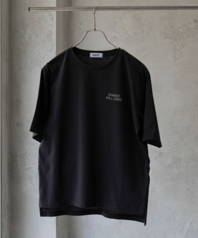 NAVY  5分袖メッセージTシャツ レディース ネコポス 対応商品