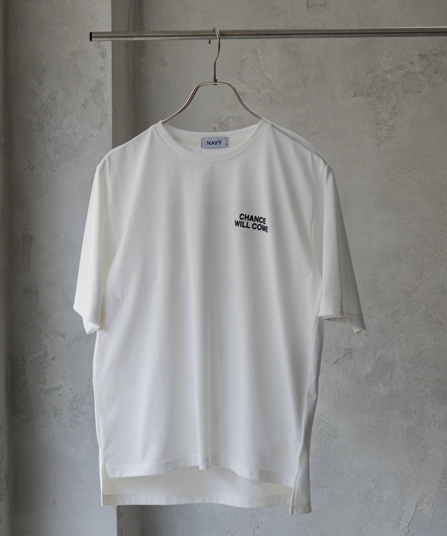 NAVY 5分袖メッセージTシャツ レディース メール便 対応商品商品画像-2