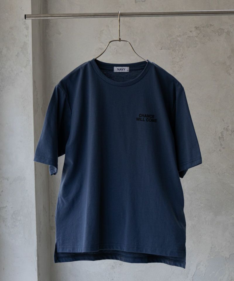 NAVY 5分袖メッセージTシャツ レディース メール便 対応商品商品画像-3