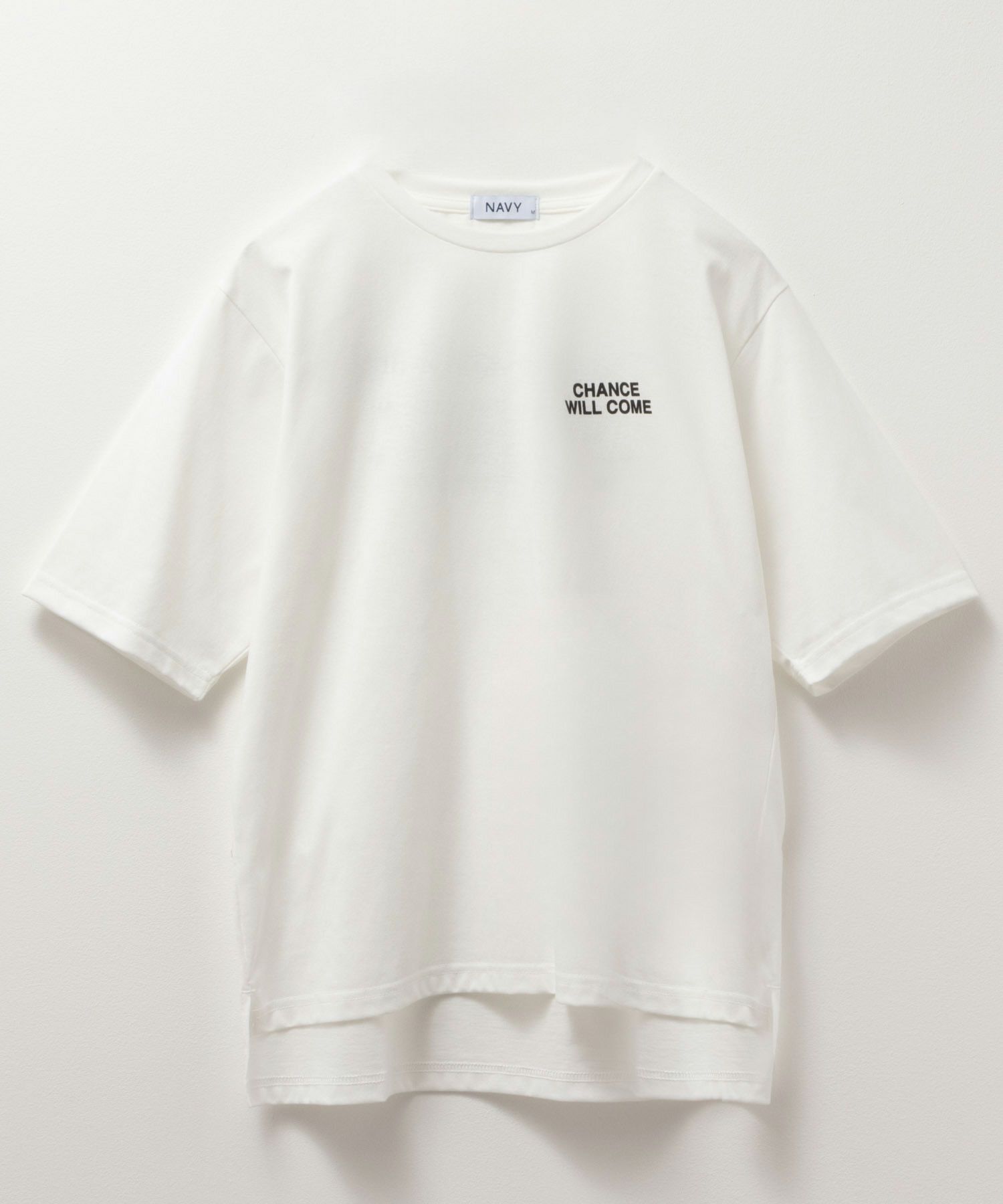 [値下げ]NAVY  5分袖メッセージTシャツ レディース メール便 対応商品商品画像-6