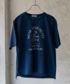 NAVY 5分袖アーチプリントTシャツ レディース ネコポス 対応商品