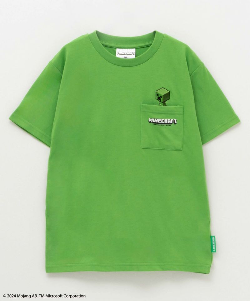 Minecraft マインクラフト 刺繍Tシャツ キッズ ネコポス 対応商品商品画像-1