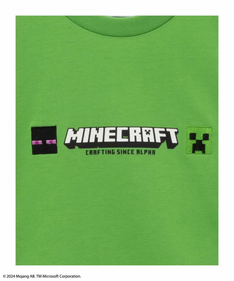 Minecraft マインクラフト 刺繍Tシャツ キッズ