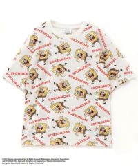 スポンジ・ボブ 総柄プリントTシャツ キッズ ネコポス 対応商品