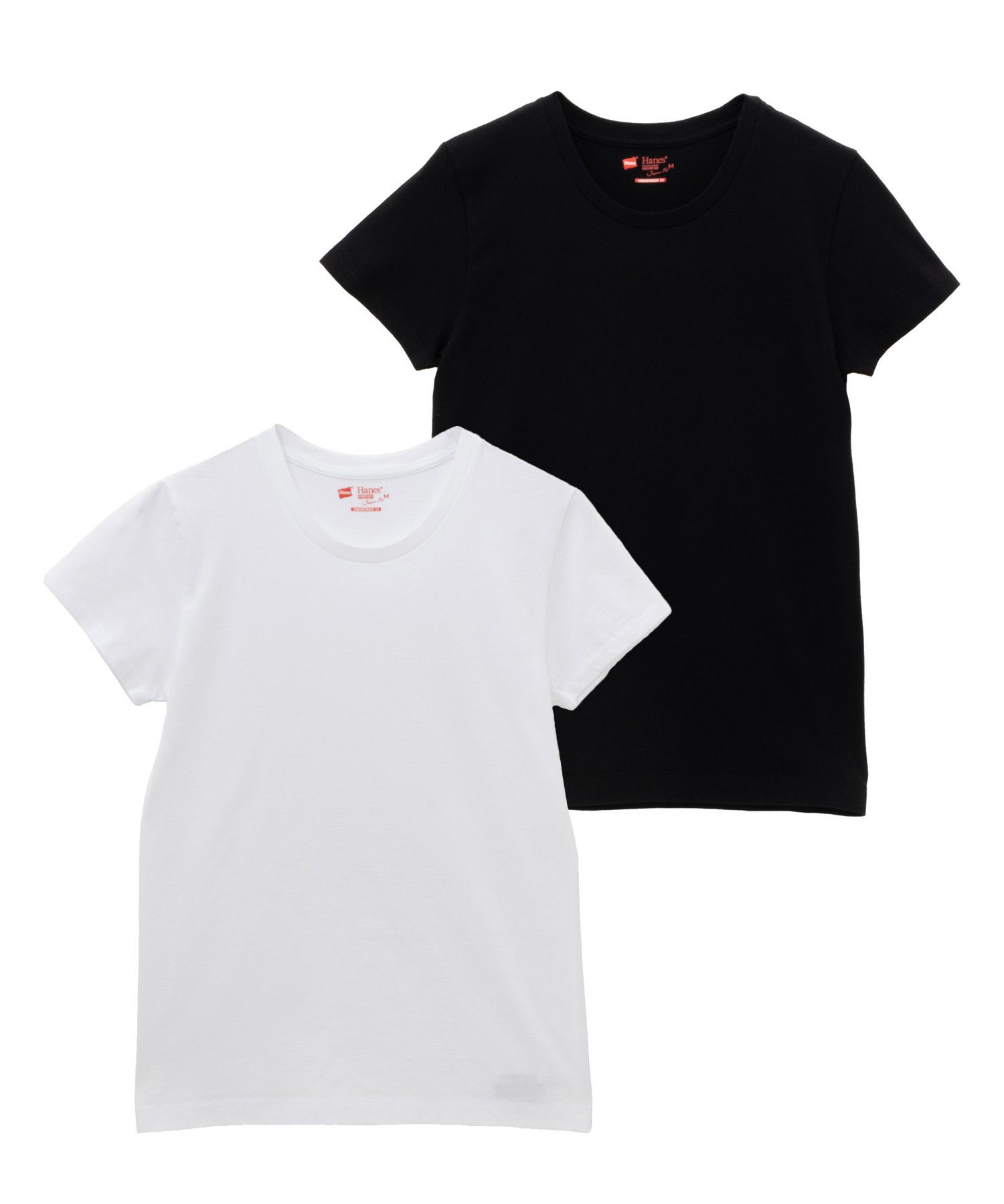 Hanes ジャパンフィット クルーネックTシャツ 2枚組 レディース ネコポス 対応商品