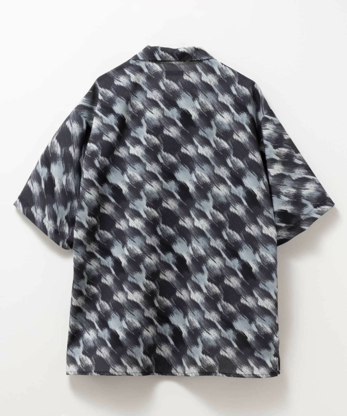 URBAN COLLECTION ポリトロショートスリーブ柄シャツ メンズ