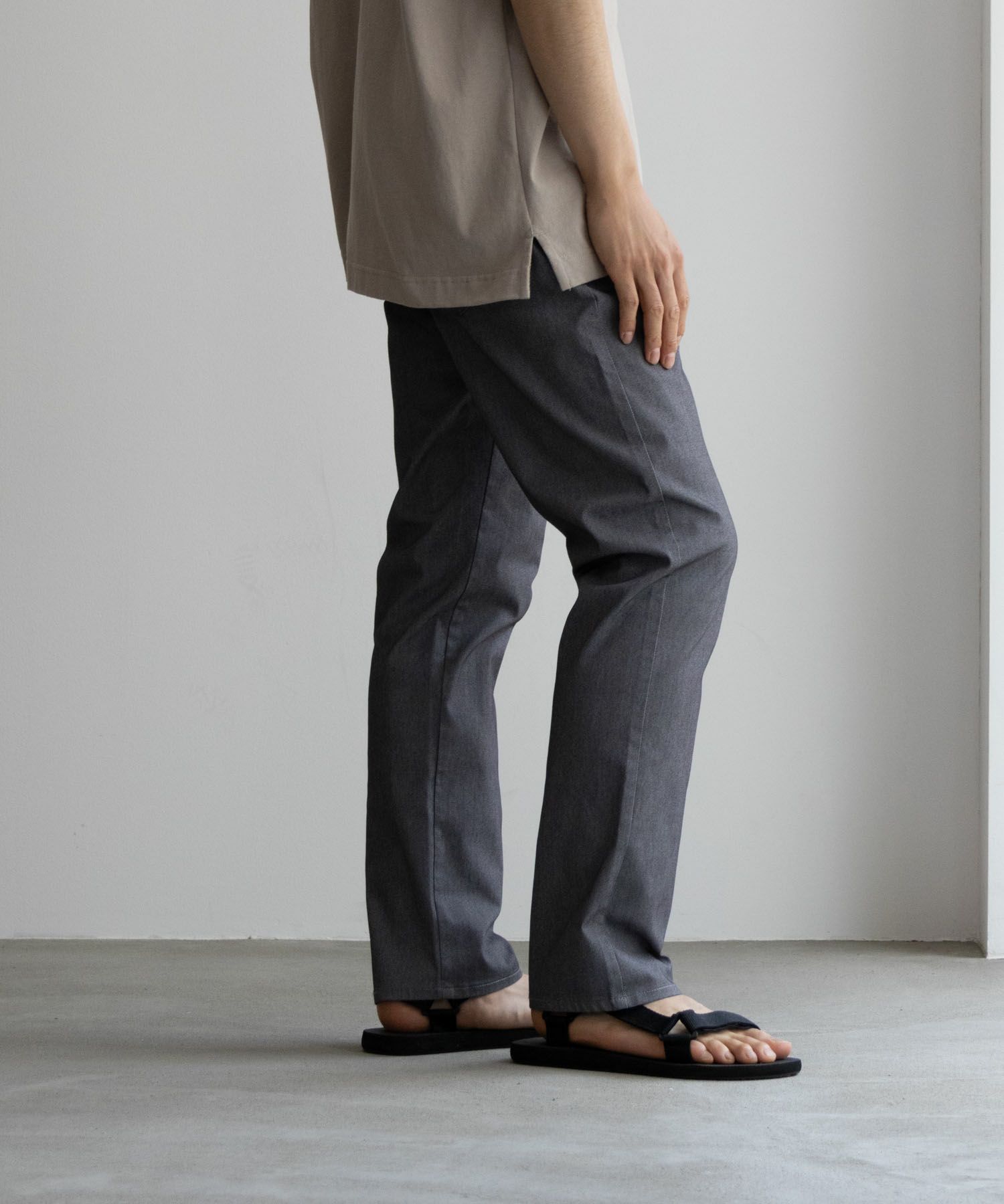 NAVY SARARI 裏メッシュドビーCOOLストレートパンツ メンズ商品サムネイル-26