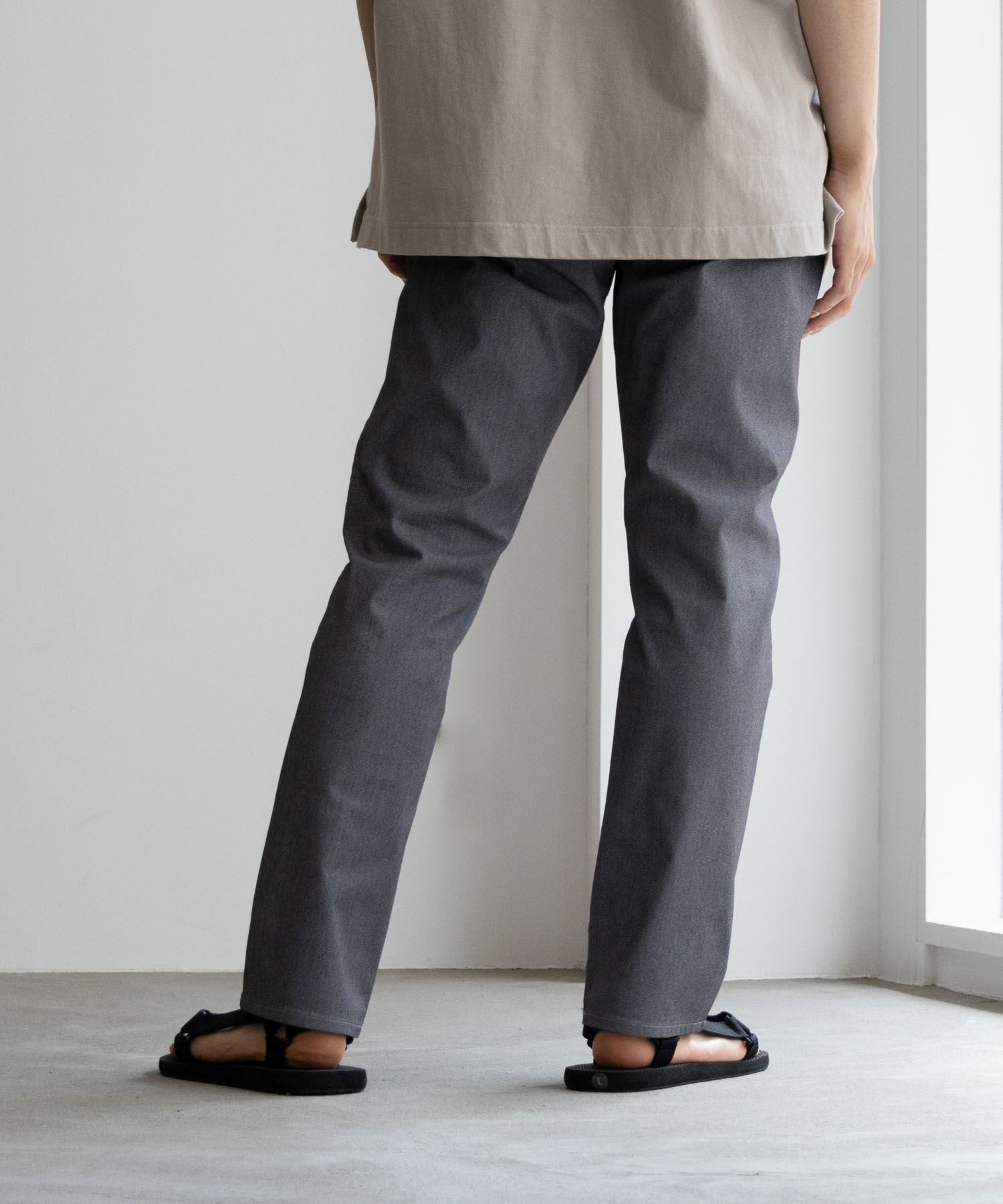 NAVY SARARI 裏メッシュドビーCOOLストレートパンツ メンズ商品画像-27
