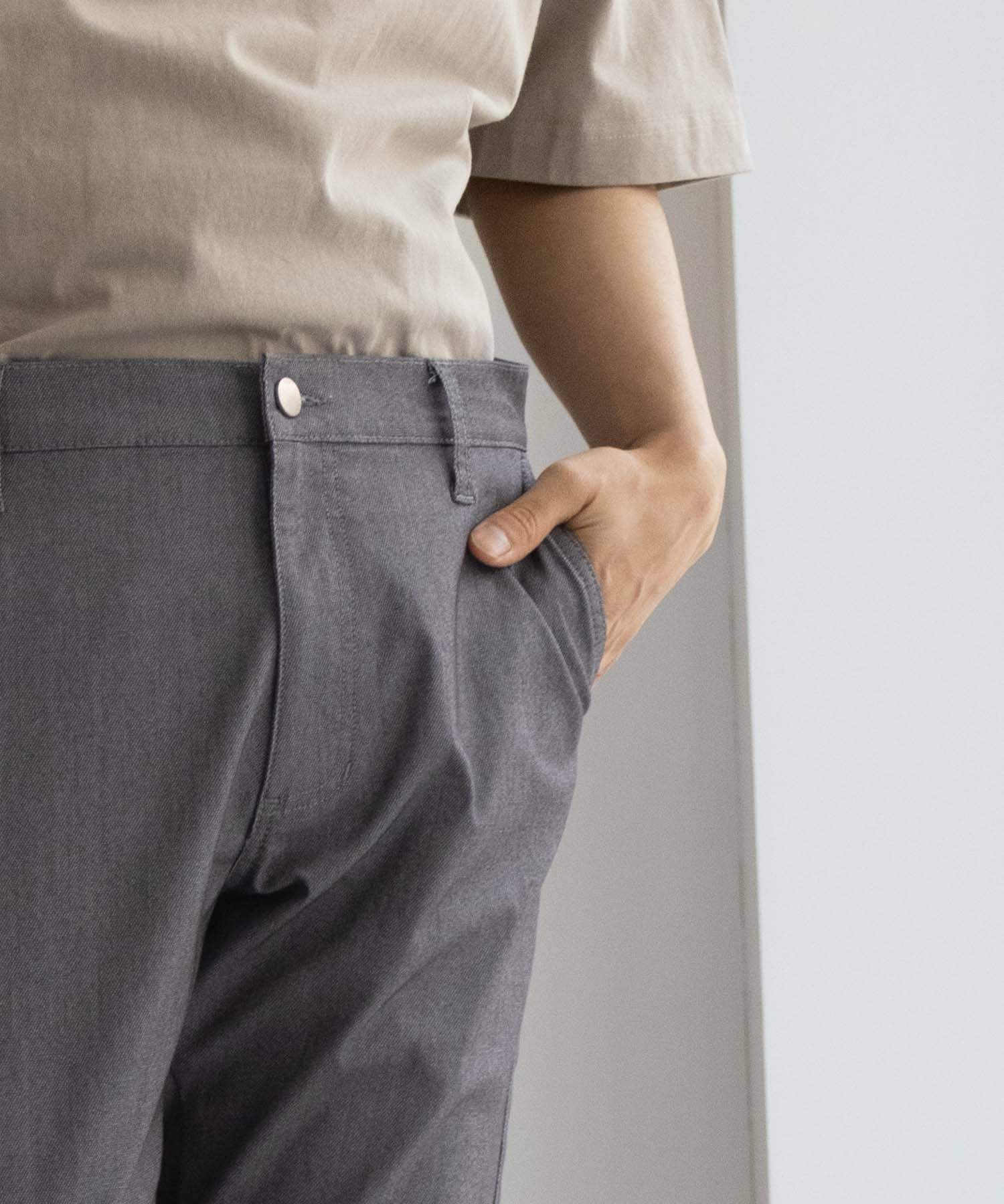 NAVY SARARI 裏メッシュドビーCOOLストレートパンツ メンズ商品画像-28
