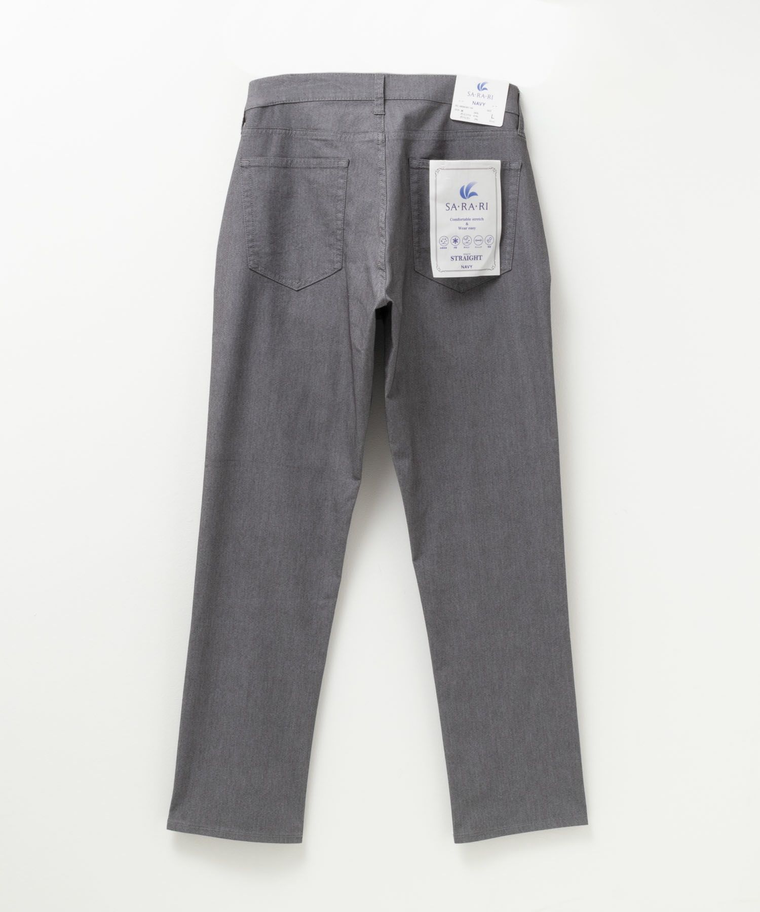 NAVY SARARI 裏メッシュドビーCOOLストレートパンツ メンズ商品サムネイル-32