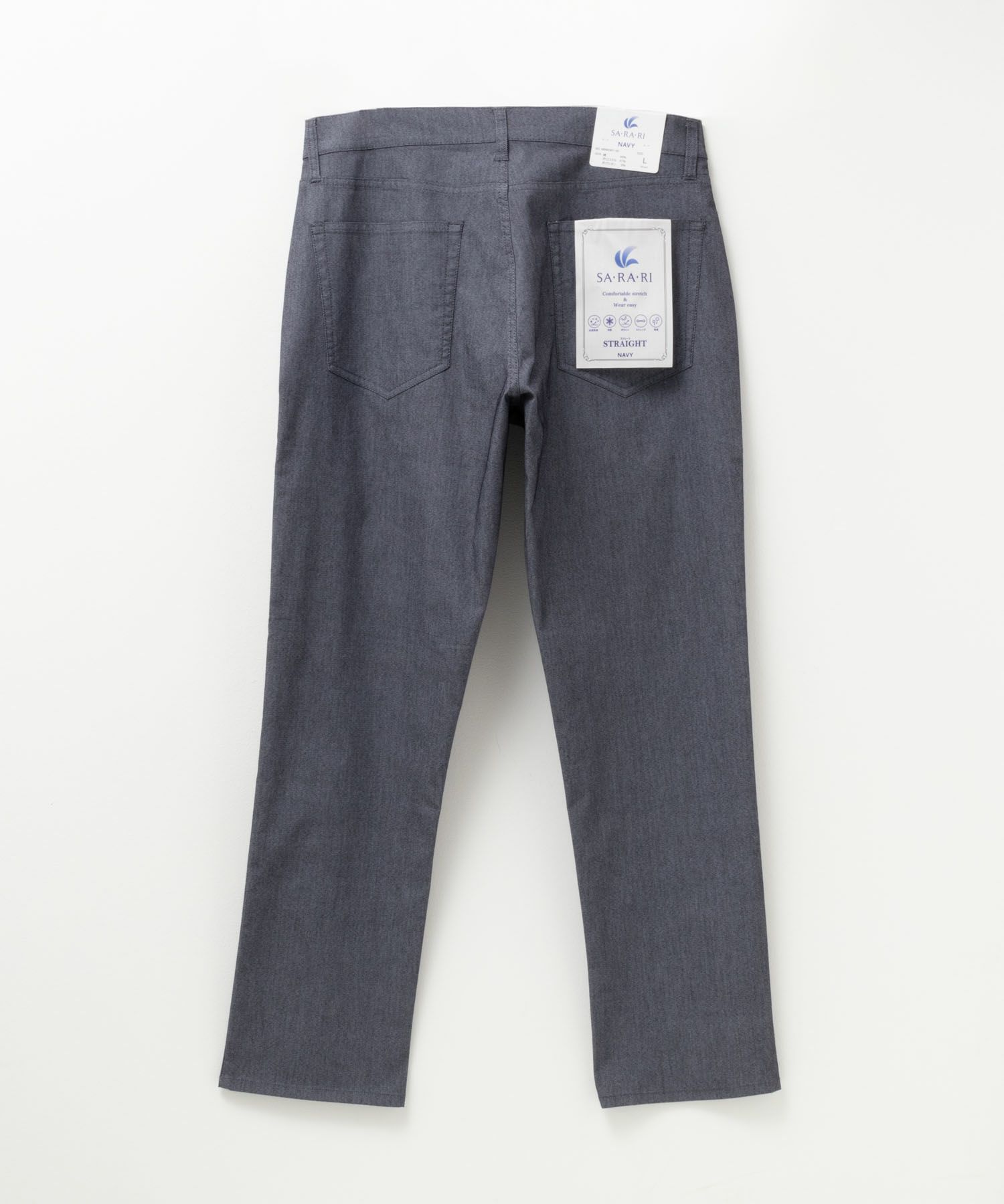 NAVY SARARI 裏メッシュドビーCOOLストレートパンツ メンズ商品サムネイル-34