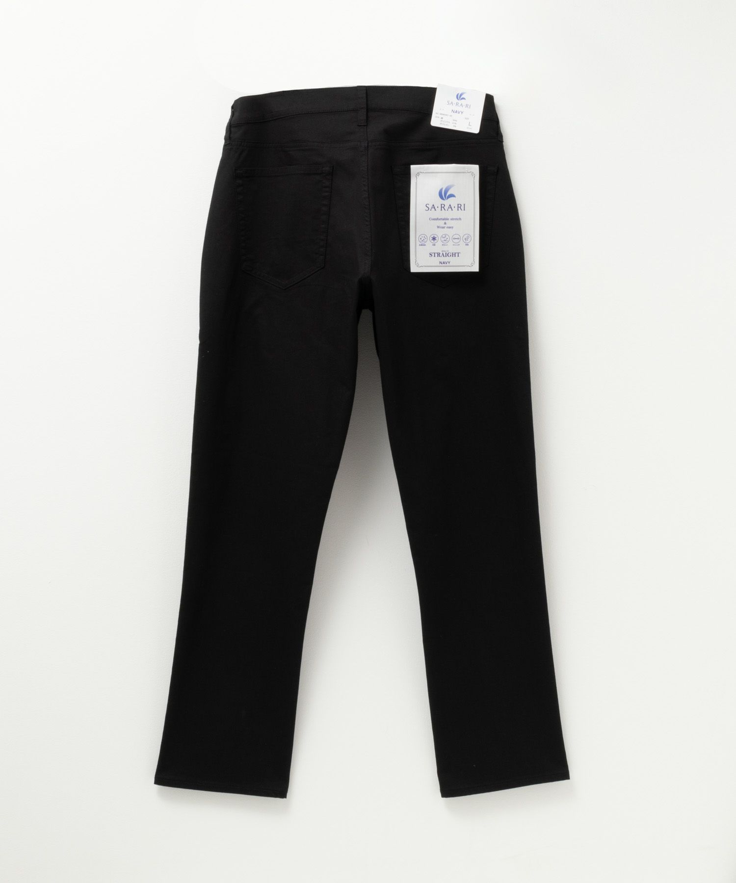 NAVY SARARI 裏メッシュドビーCOOLストレートパンツ メンズ
