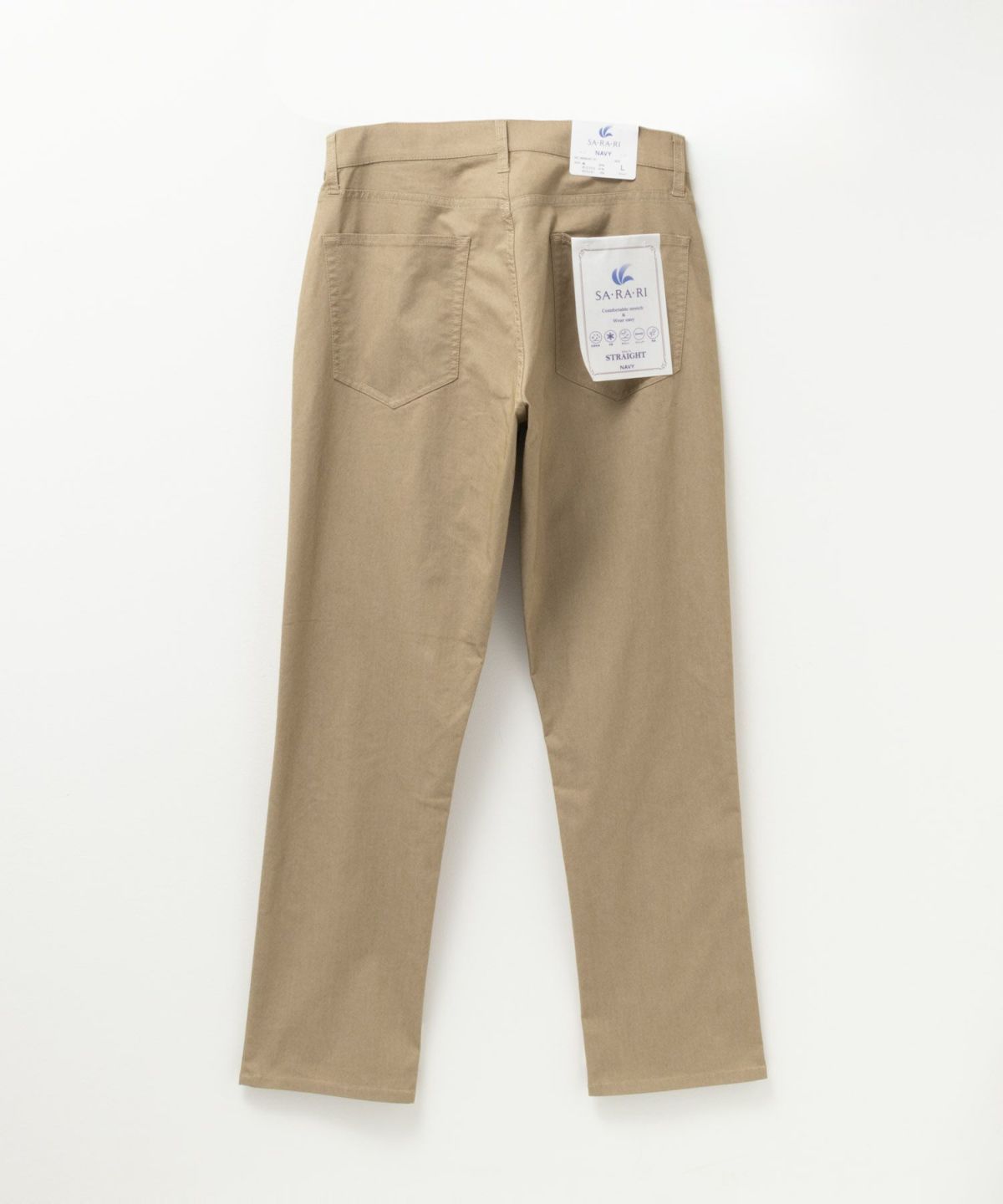 NAVY SARARI 裏メッシュドビーCOOLストレートパンツ メンズ