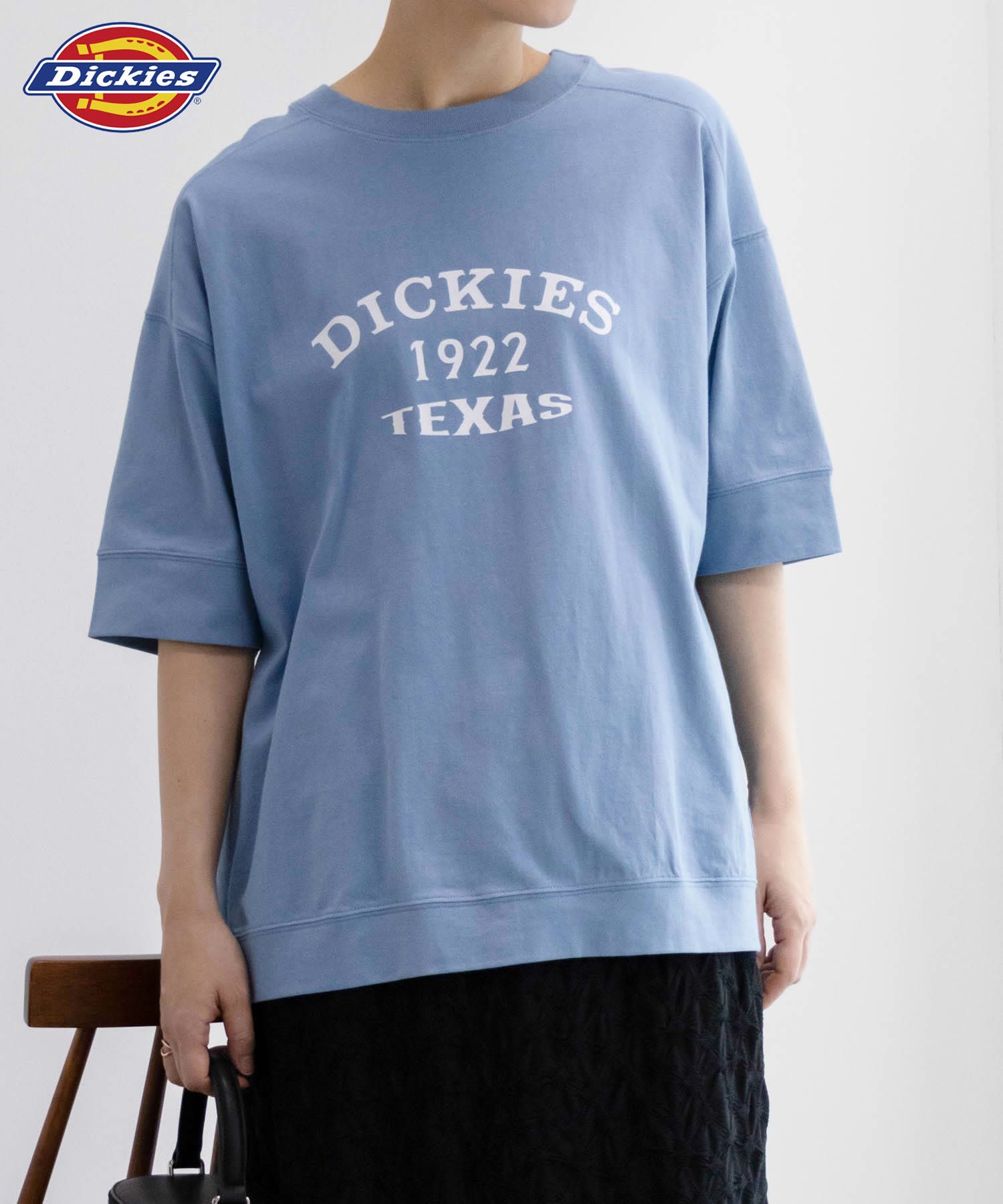 Dickies  切替えルーズシルエットTシャツ レディース メール便 対応商品商品サムネイル-1