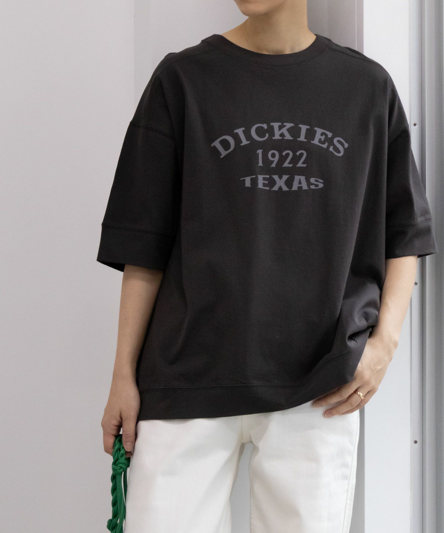Dickies  切替えルーズシルエットTシャツ レディース メール便 対応商品商品サムネイル-3