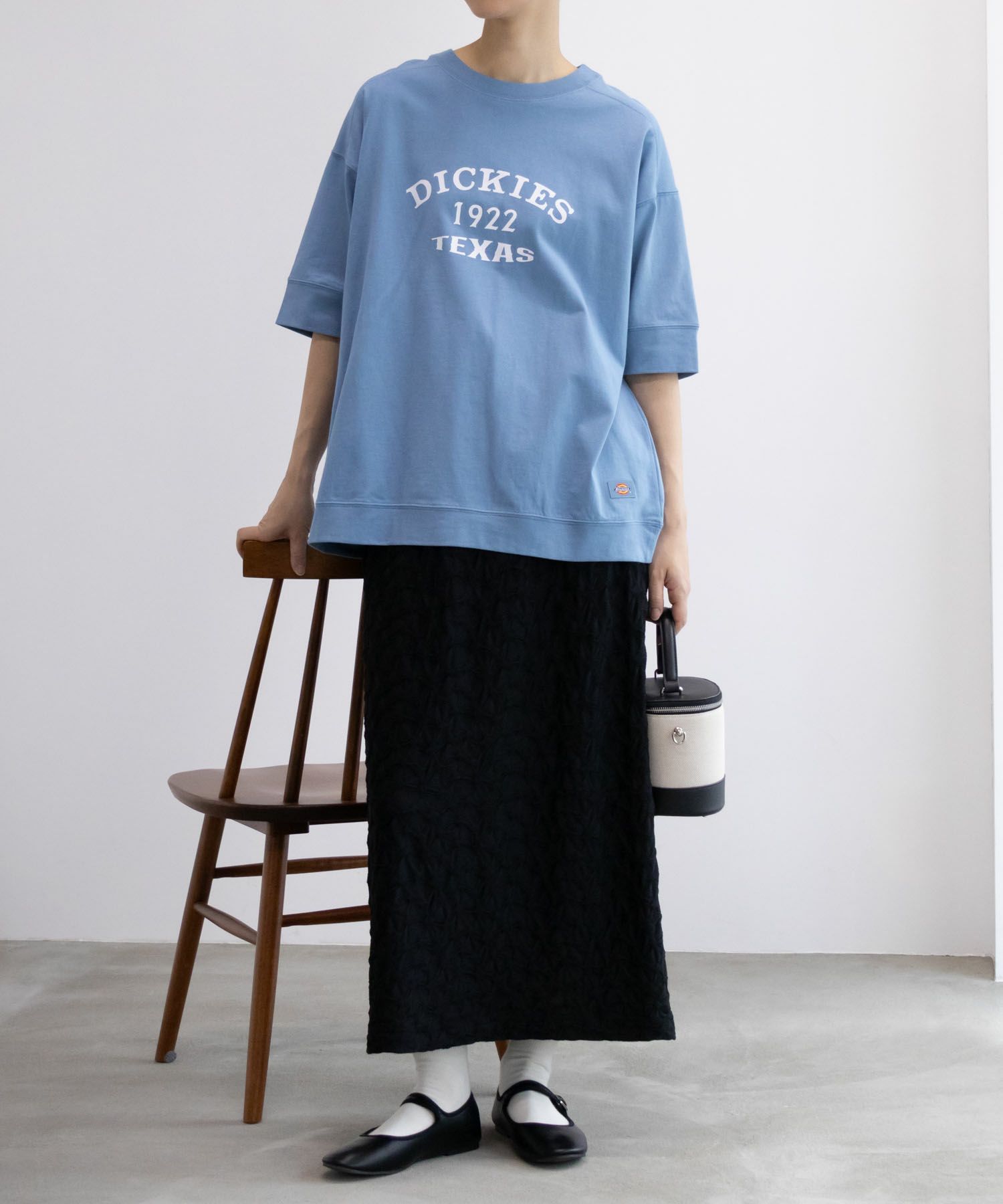 Dickies  切替えルーズシルエットTシャツ レディース メール便 対応商品商品サムネイル-4