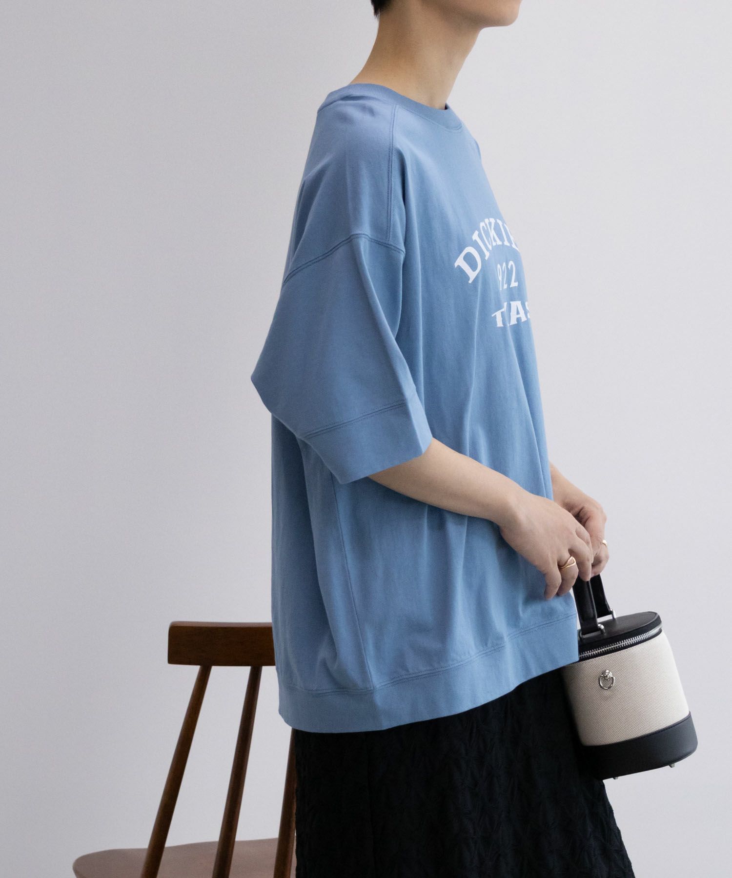 Dickies  切替えルーズシルエットTシャツ レディース メール便 対応商品商品サムネイル-7