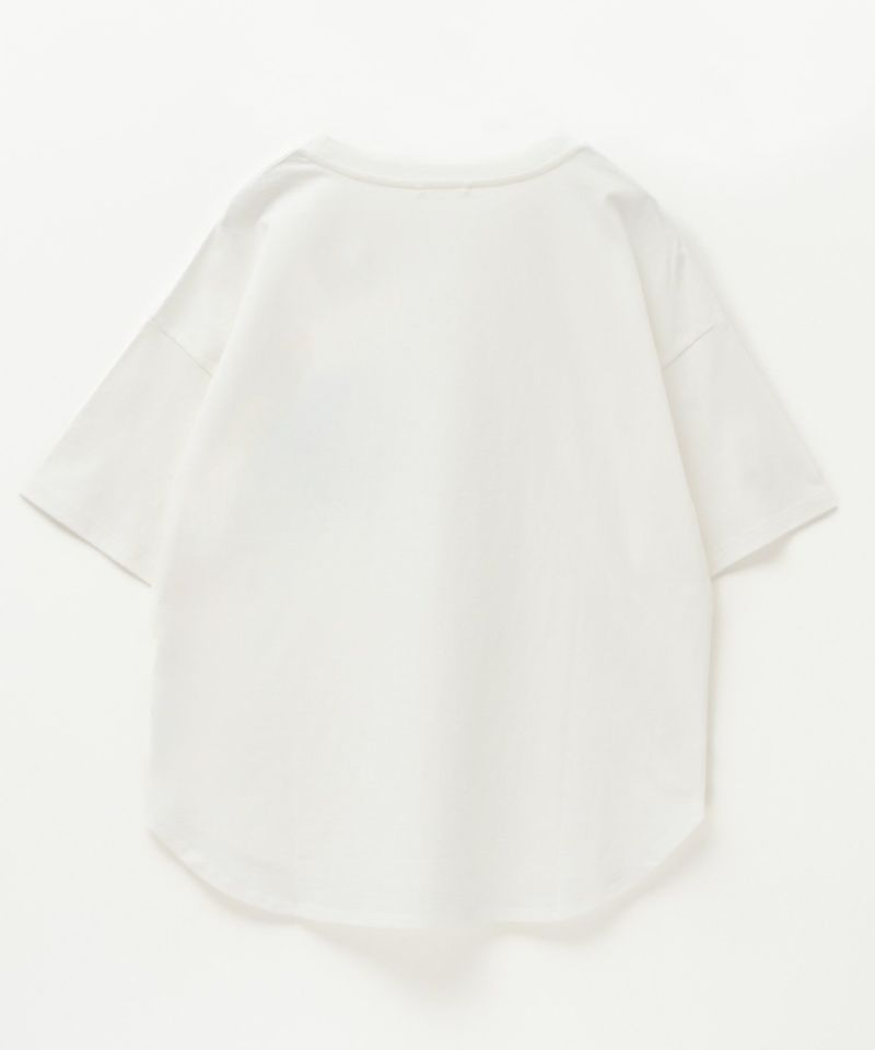 C17 デニムラウンド胸ポケットTシャツ レディース メール便 対応商品商品画像-6