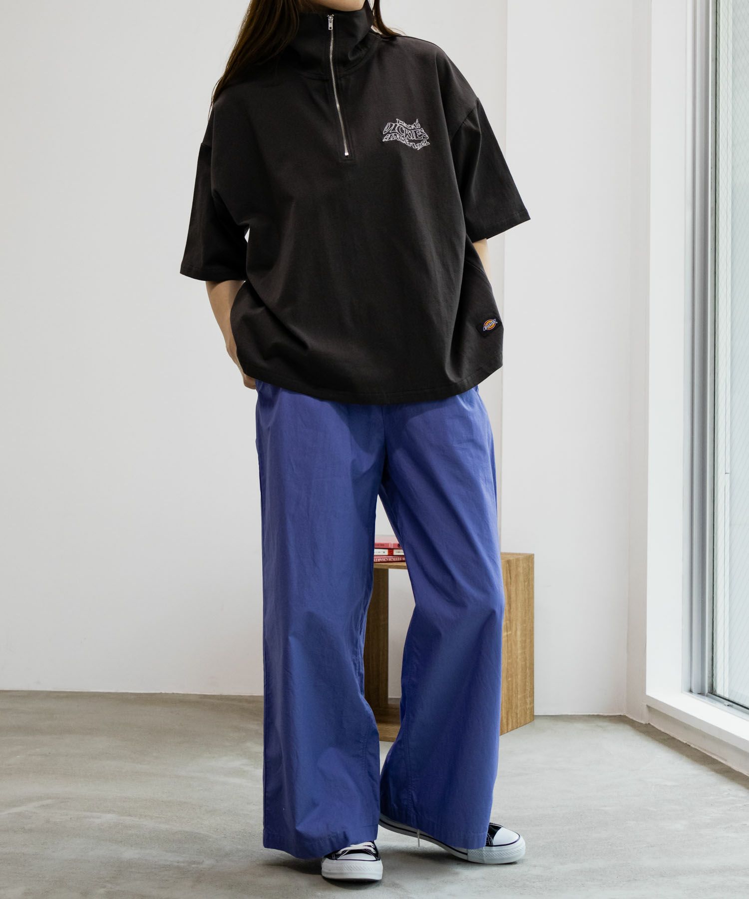 Dickies コットンダンプワイドパンツ レディース