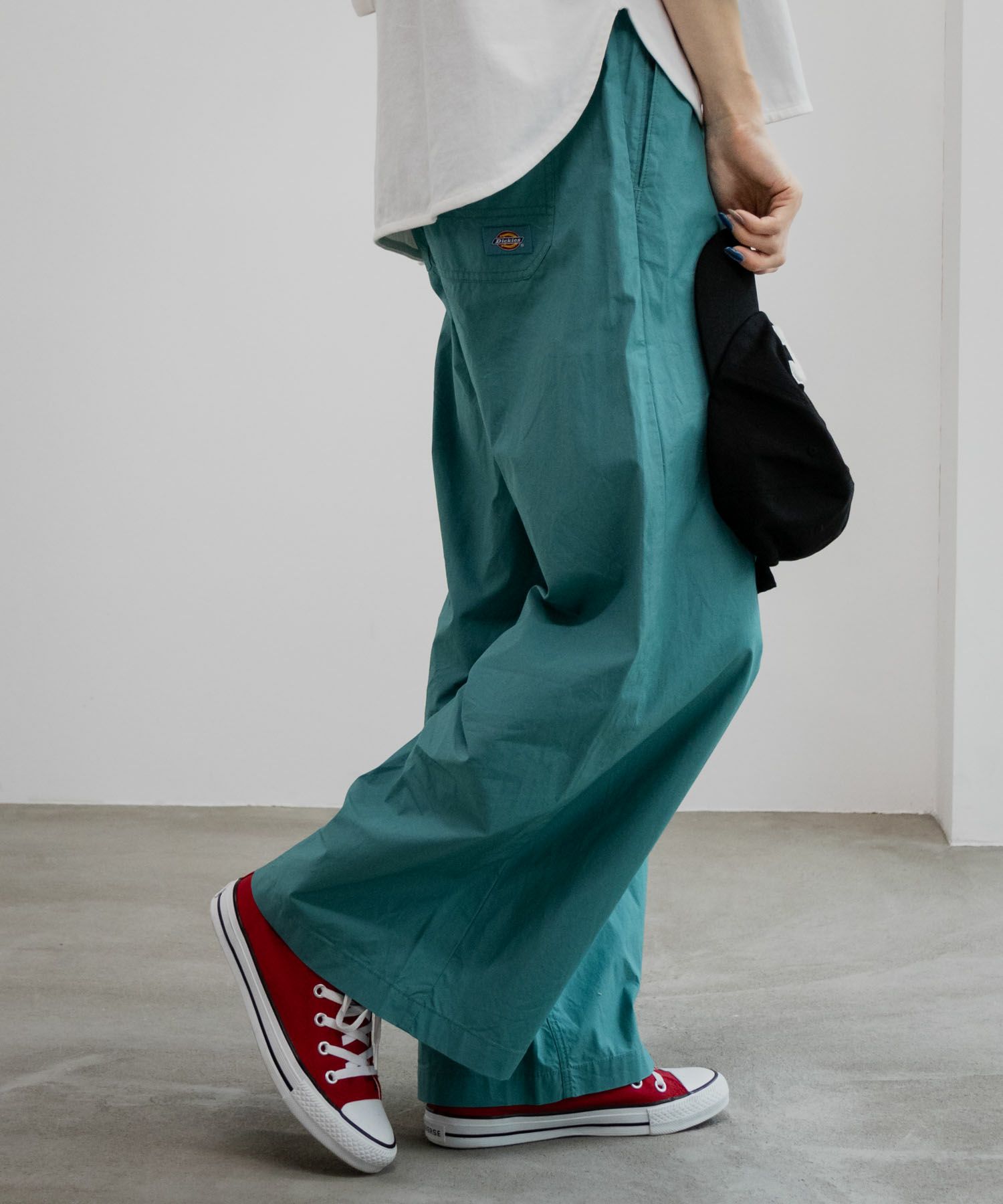 Dickies コットンダンプワイドパンツ レディース