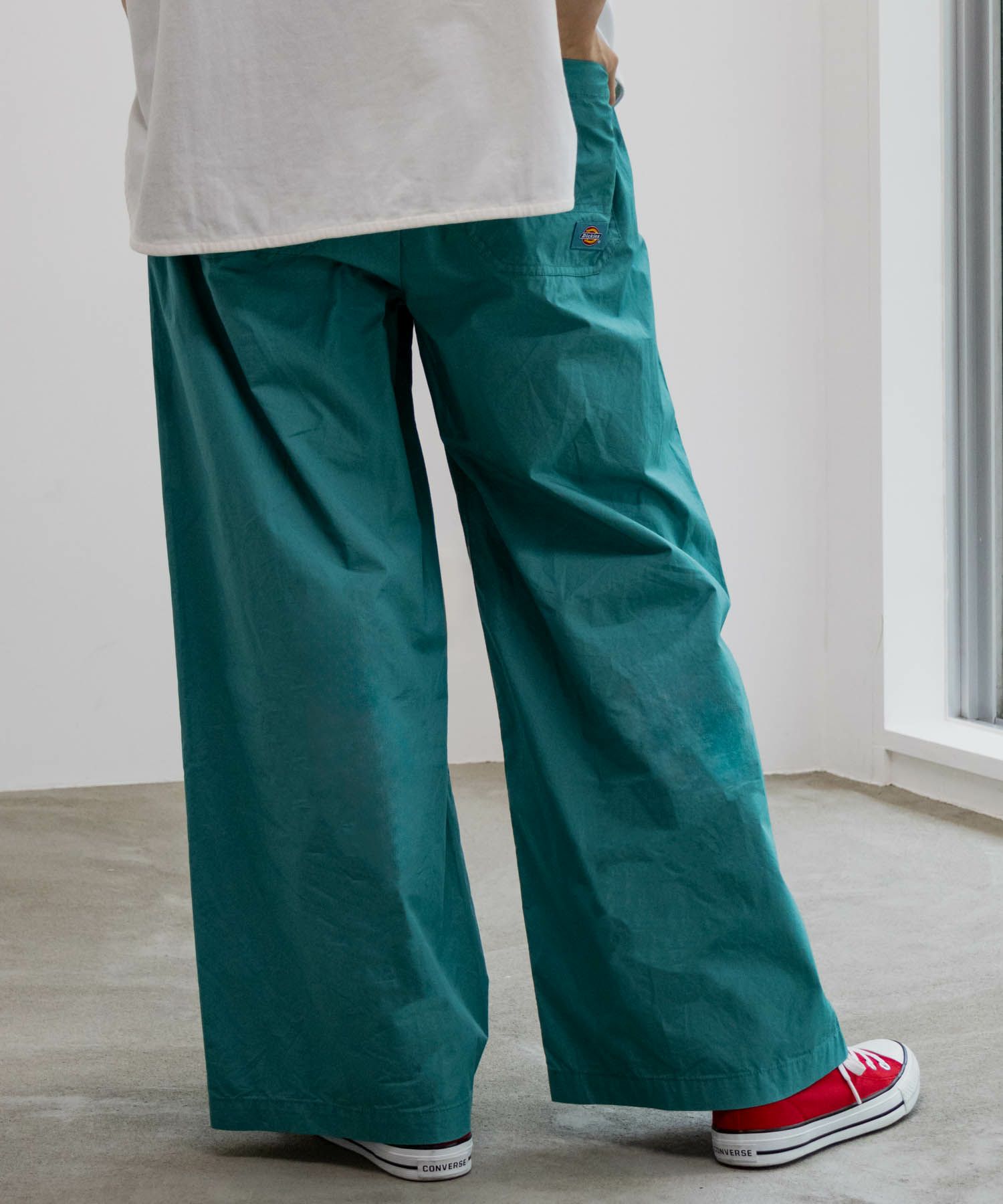Dickies コットンダンプワイドパンツ レディース