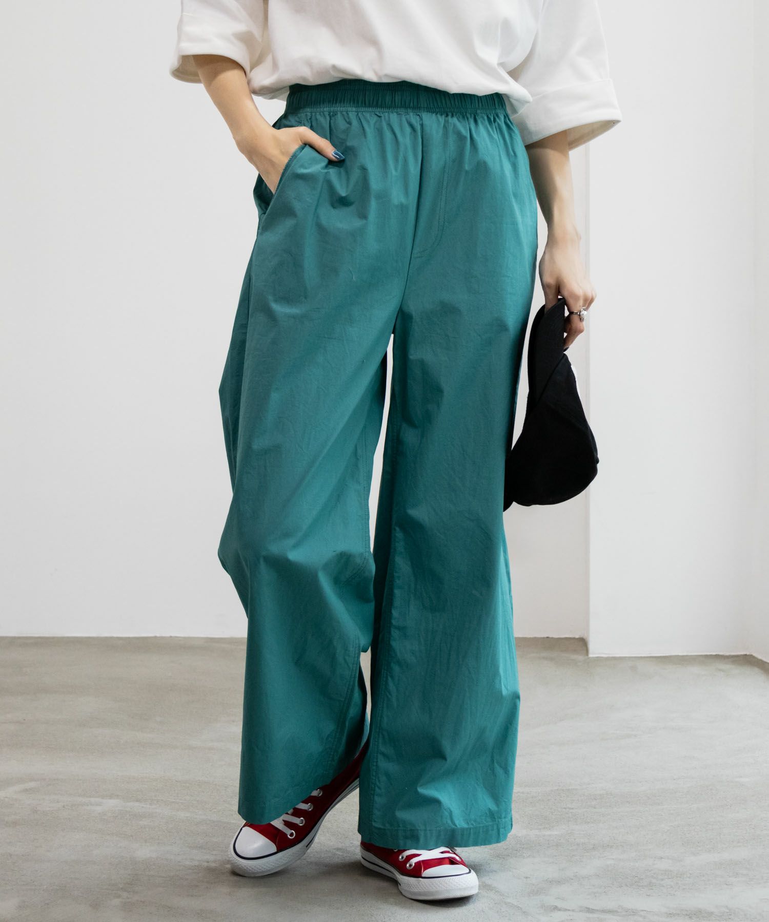Dickies コットンダンプワイドパンツ レディース