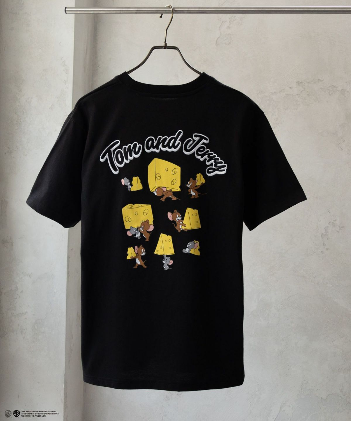 Tom and Jerry バックプリントロゴ刺繍Tシャツ メンズ ネコポス 対応商品