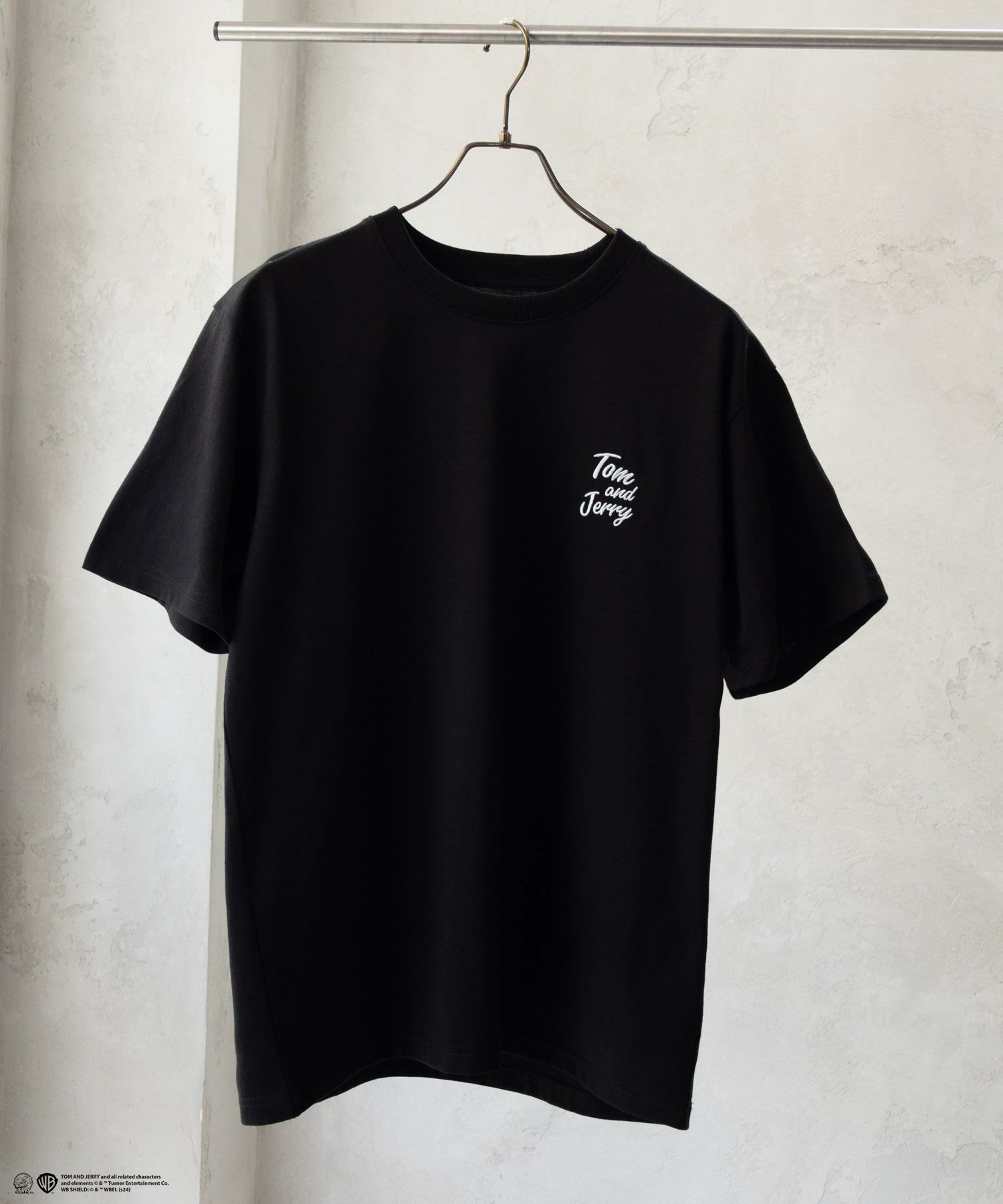 Tom and Jerry バックプリントロゴ刺繍Tシャツ メンズ ネコポス 対応商品
