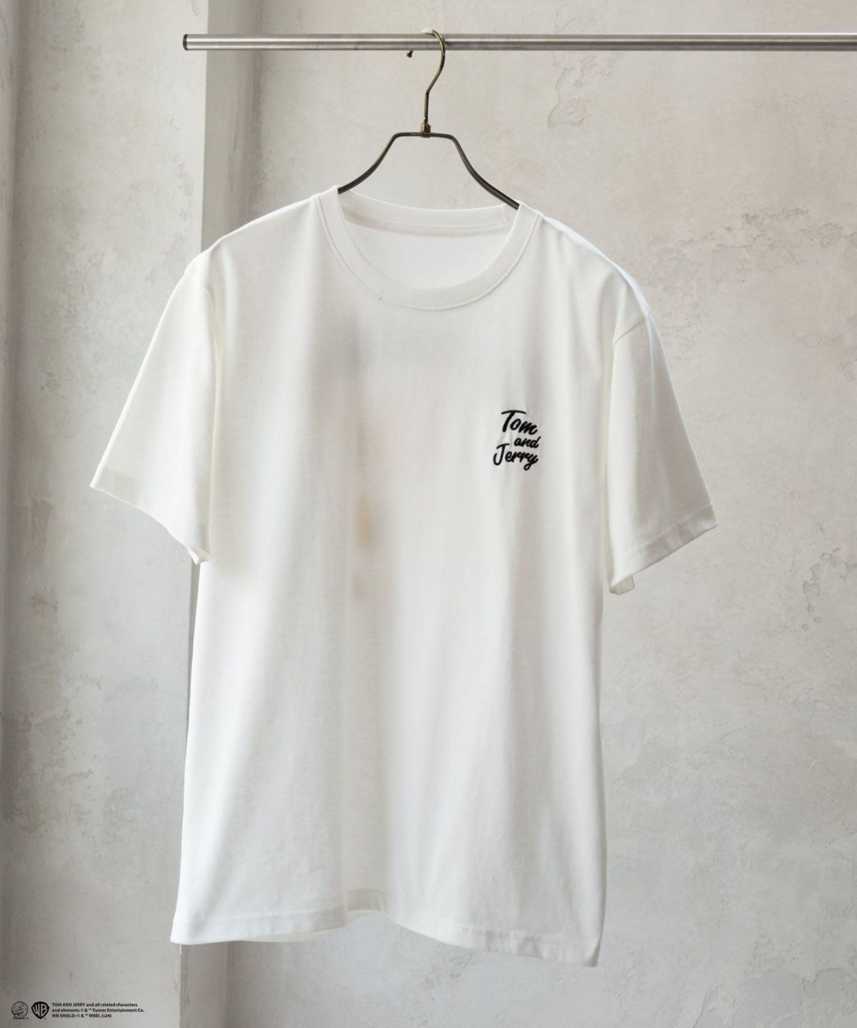 Tom and Jerry バックプリントロゴ刺繍Tシャツ メンズ ネコポス 対応商品