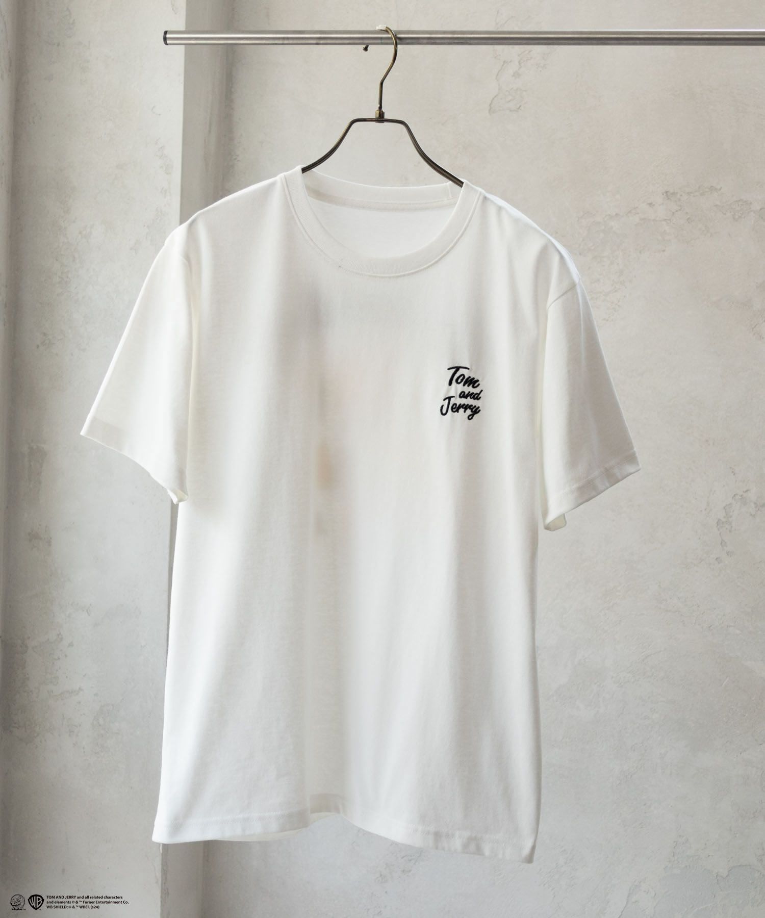 Tom and Jerry バックプリントロゴ刺繍Tシャツ メンズ ネコポス 対応商品