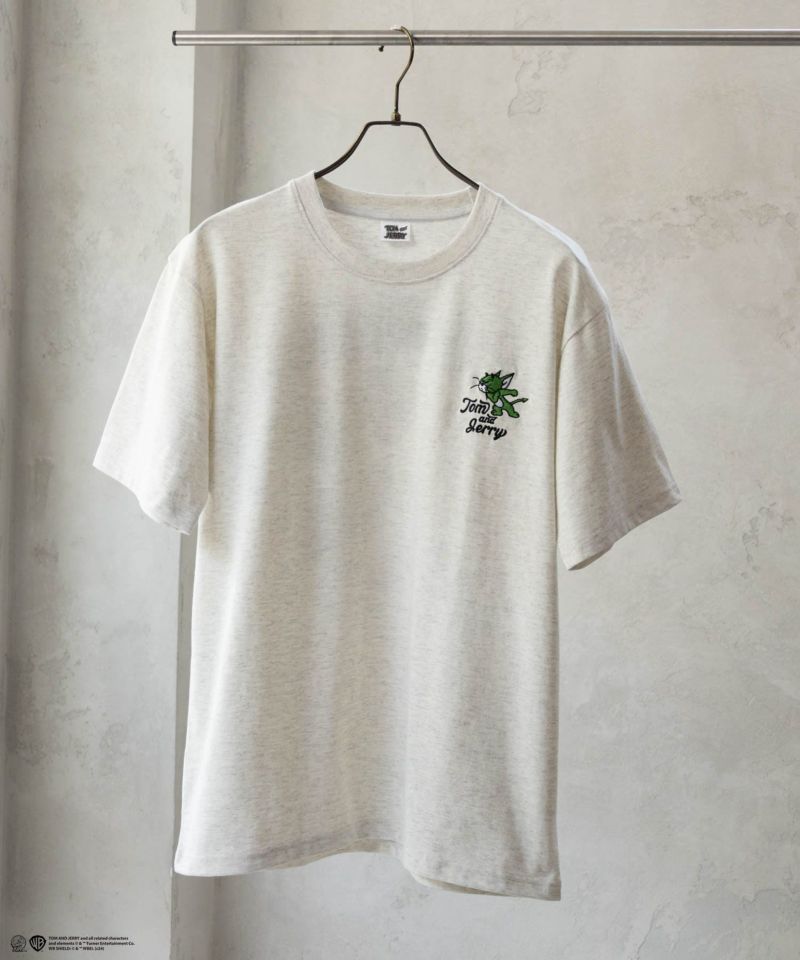 Tom and Jerry バックプリントロゴ刺繍Tシャツ メンズ