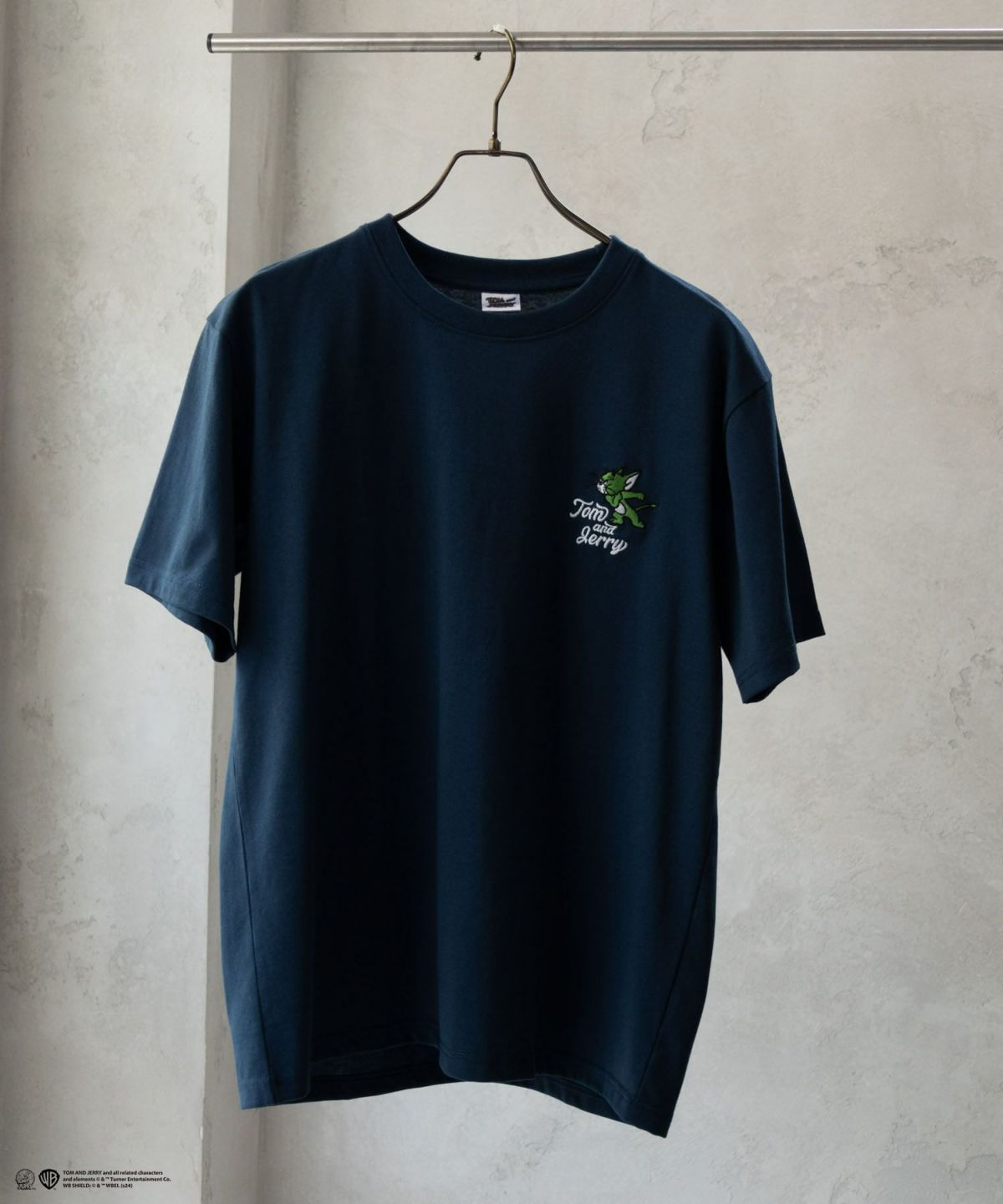 Tom and Jerry バックプリントロゴ刺繍Tシャツ メンズ ネコポス 対応商品