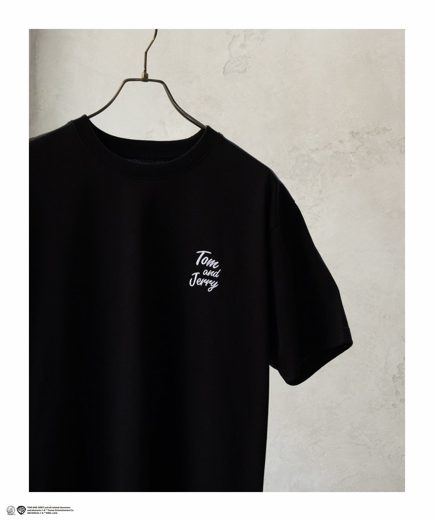 Tom and Jerry バックプリントロゴ刺繍Tシャツ メンズ メール便 対応商品商品画像-9