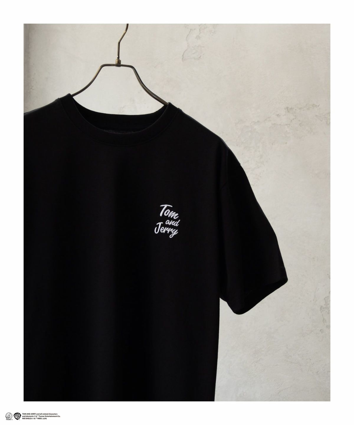 Tom and Jerry バックプリントロゴ刺繍Tシャツ メンズ ネコポス 対応商品
