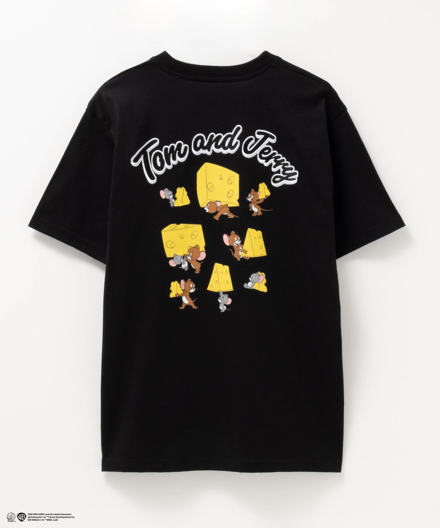 Tom and Jerry バックプリントロゴ刺繍Tシャツ メンズ ネコポス 対応商品