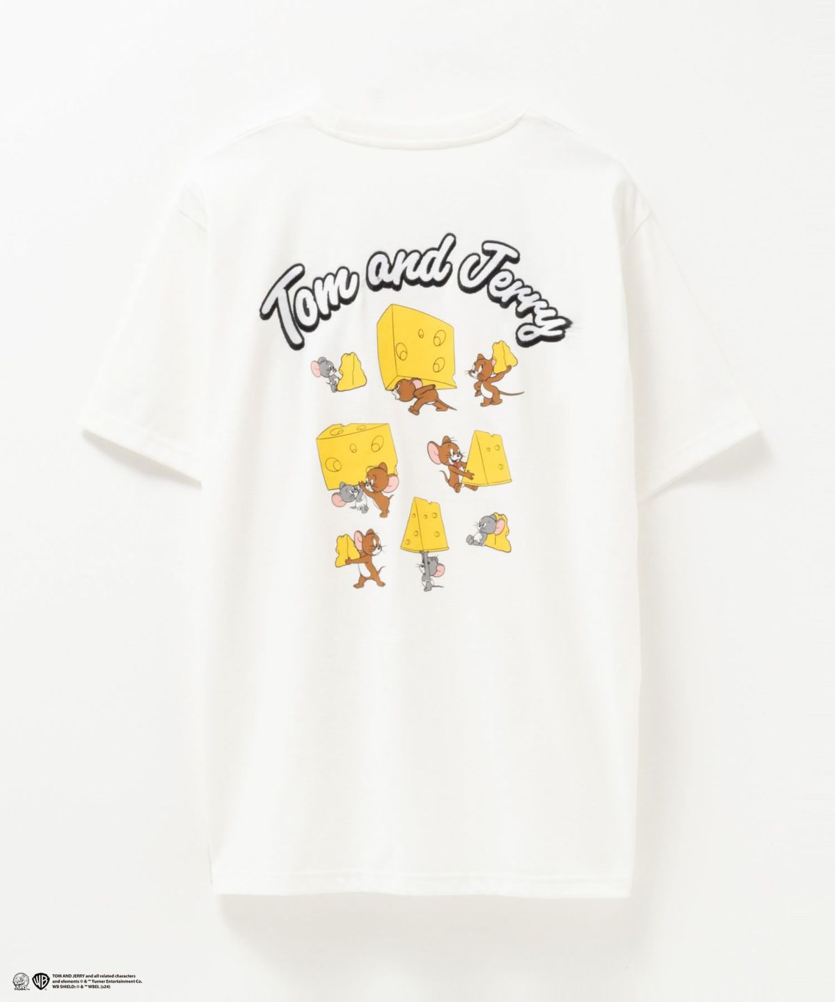 Tom and Jerry バックプリントロゴ刺繍Tシャツ メンズ ネコポス 対応商品