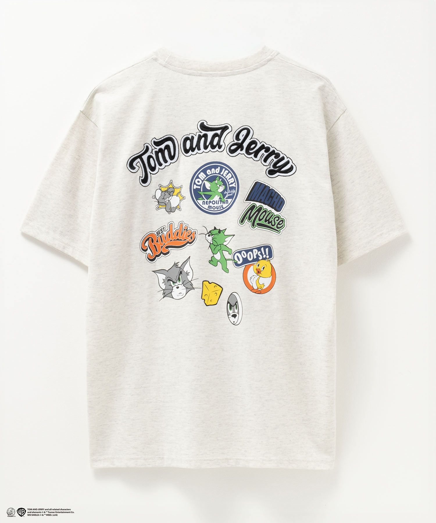Tom and Jerry バックプリントロゴ刺繍Tシャツ メンズ メール便 対応商品商品画像-14
