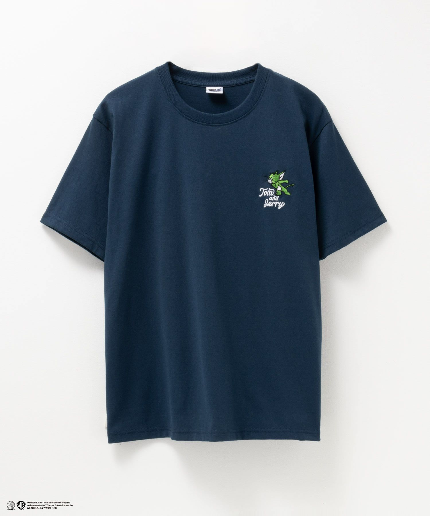 Tom and Jerry バックプリントロゴ刺繍Tシャツ メンズ ネコポス 対応商品