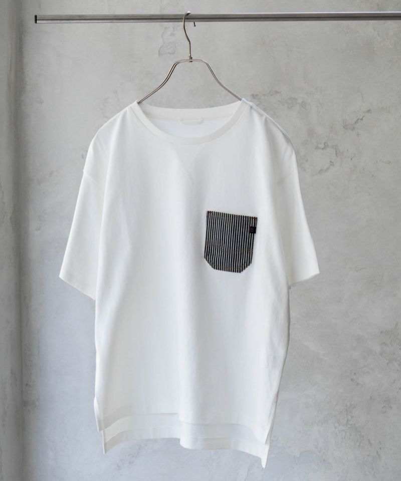C17  デニムポケットTシャツ レディース ネコポス 対応商品商品画像-2