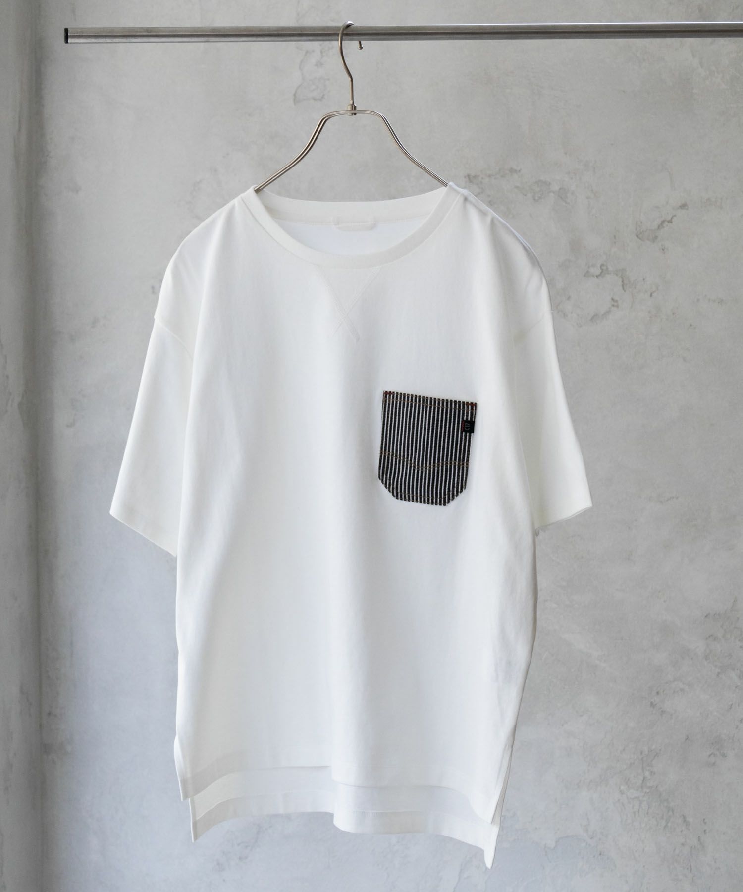 C17  デニムポケットTシャツ レディース メール便 対応商品商品画像-2