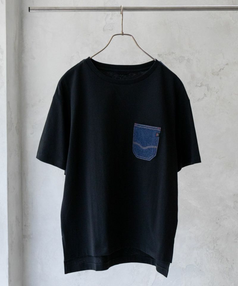 C17 デニムポケットTシャツ レディース