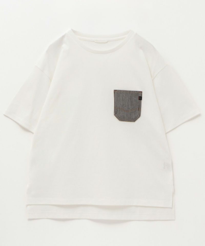 C17  デニムポケットTシャツ レディース メール便 対応商品商品画像-6