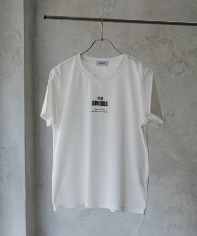 NAVY  センター刺繍Tシャツ レディース ネコポス 対応商品